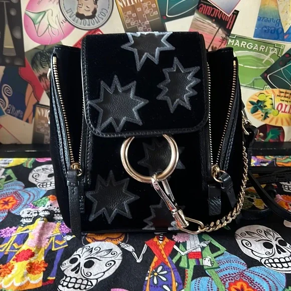 Chloe | Bags | Chlo Mini Faye Backpack With Starz All Over  display picture 2